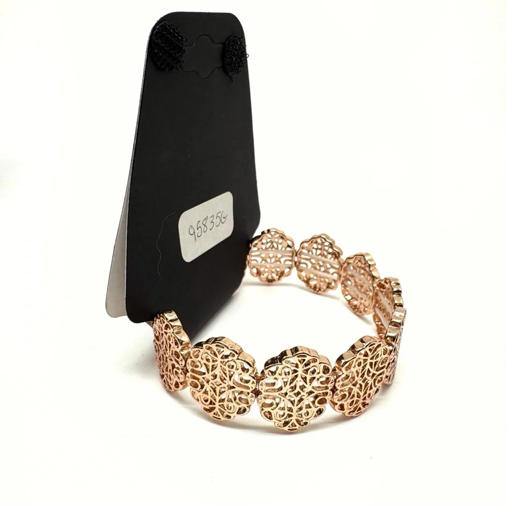 Gennaro Goldtone Filigree Stretch Bracelet